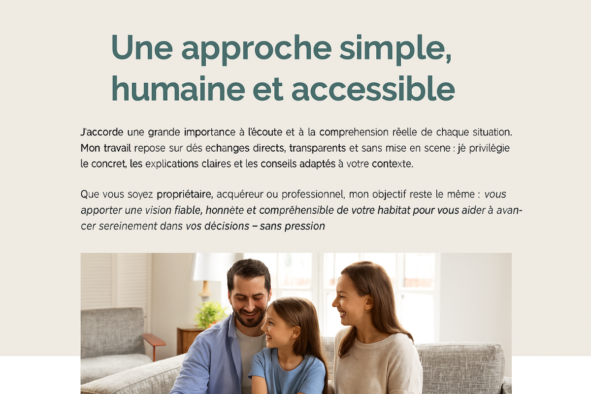 illustration representant l’accompagnement humain et personnalise d’Aurore Design & Travaux pour aider proprietaires et acheteurs dans leurs projets de renovation ou optimisation immobiliere